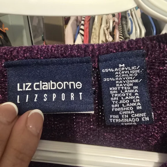 Liz Claiborne Purple 16 Ptp - Picture 2 of 2